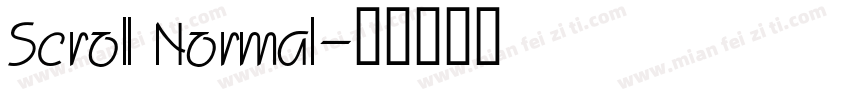 Scroll Normal字体转换